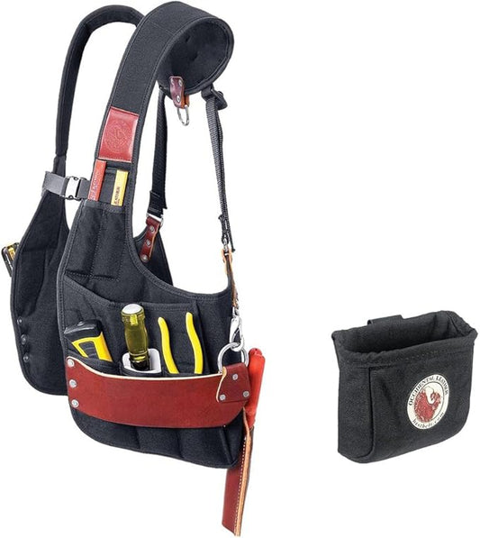 Occidental Leather 2500 Stronghold SuspendaVest Bundle w/ 9501 Clip-On Pouch (2 Pieces)