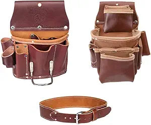 Occidental Leather 5062 4 Pocket Pro Fastener Bag Bundle w/ 5070 Pro Drywall Pouch and 3X-Large 5035 Tool Belt (3 Pieces)