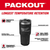 Milwaukee 48-22-8393B PACKOUT 30oz Tumbler - Black