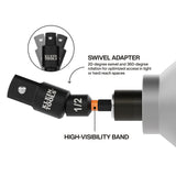 Klein Tools 65813SW Swivel Impact Driver Socket Adapter Set, 3-Piece