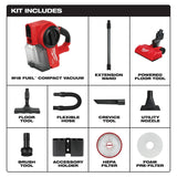 Milwaukee 0940-20 M18 FUEL Compact Vacuum