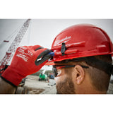 Milwaukee 48-73-1200 White Front Brim Vented Hard Hat w/4pt Ratcheting Suspension - Type 1, Class C
