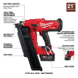 Milwaukee 2744-21 M18 FUEL 21 Degree Framing Nailer Kit