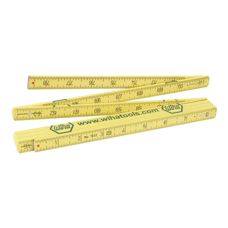 Wiha 61662 MAXIFLEX 2 METER FOLDING RULER - INCH - METRIC – Fasteners Inc