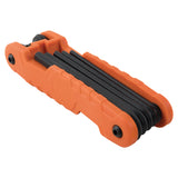 Klein 70550 Pro Folding Hex Key Set, 11-Key, SAE Sizes