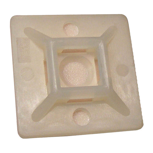 Pico 7095PT Adhesive Backed Tie Wrap Mounts 4-Way Insertion 1/4" Mt Hole 1-1/8" Square 12/pk