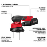 Milwaukee 2837-20 M18Â­ FUEL 5" Random Orbital Sander