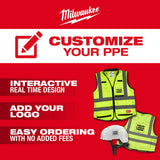 Milwaukee 48-73-1200 White Front Brim Vented Hard Hat w/4pt Ratcheting Suspension - Type 1, Class C