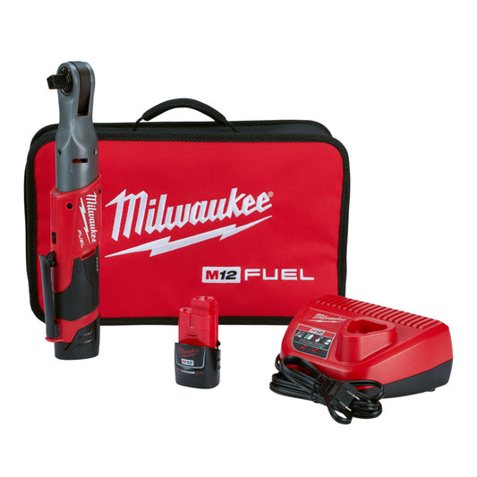 Milwaukee 2558-22 M12 FUEL 1/2 in. Ratchet 2 Battery Kit