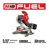 Milwaukee 2734-20 M18 FUEL Dual Bevel Sliding Compound Miter Saw