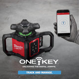 Milwaukee 3702-21 M18 Green Interior Rotary Laser Level Kit w/ Remote/Receiver & Wall Mount Bracket