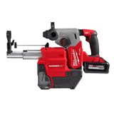 Milwaukee 2912-22DE M18 FUEL 1 in SDS Plus Rotary Hammer with Dust Extractor Kit