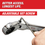 Milwaukee 48-22-9513 15pc Metric Flex Head Ratcheting Combination Wrench Set