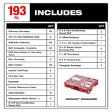 Milwaukee 48-73-8430C 193PC Class B Type III PACKOUT First Aid Kit