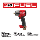 Milwaukee 2962P-20 M18 FUEL 1/2 Mid-Torque Impact Wrench w/ Pin Detent