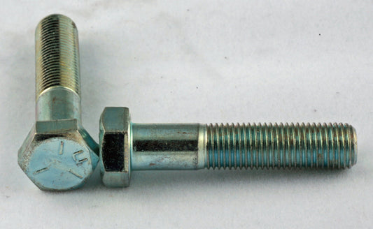 3/8"-24 x 1 3/4" (PT) Hex Bolt Zinc Plated Grade 5 Cap Screw Fine Thread