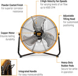 Gear Wrench 20" 3-Speed High Velocity Shop Fan