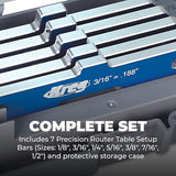 Kreg PRS3400 Precision Router Table Set Up Bars, Set of 7