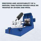 Kreg K4 Pocket Hole Jig - Adjustable, Versatile Jig for Strong Joints - Create Perfect, Rock-Solid Joints - Easily Adjustable Drill Guides - For Materials 1/2" to 1 1/2" Thick