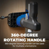 Kreg KPHJ520PRO Pocket-Hole Jig - Durable Kreg Pocket-Hole Jig - Easy Clamping & Adjusting - Includes 360-Degree Rotating Handle - with Pocket-Hole Screws - for Materials 1/2" to 1 1/2" Thick