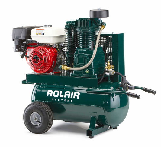 Rolair 8230HK30-0001,  270 cc (9 HP) Honda Gas Portable Belt Drive Air Compressor