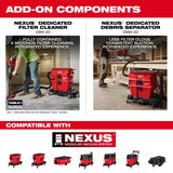 Milwaukee 0914-20 M18 FUEL NEXUS 6 Gallon Wet/Dry Vacuum w/ PACKOUT Compatibility and VACLINK