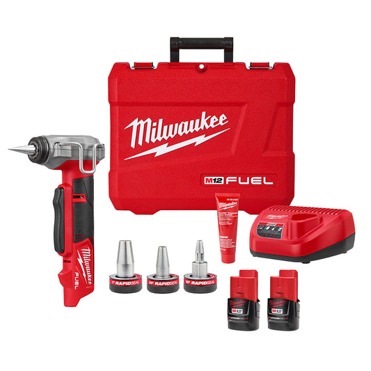 Milwaukee 2532-22 M12 FUEL ProPEX Expander Kit w/ 1/2"-1" RAPID SEAL ProPEX Expander Heads