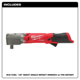 Milwaukee 2565P-20 M12 FUEL 1/2" Right Angle Impact Wrench w/ Pin Detent