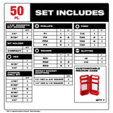 Milwaukee 48-32-4013 SHOCKWAVE Impact Duty Drill & Drive Set â€“ 50PC