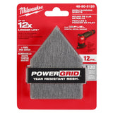 Milwaukee 48-80-5120 120 Grit Mesh Sanding Sheets for M12 FUEL Orbital Detail Sander (12 PK)