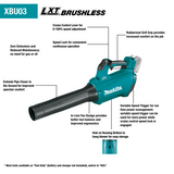 Makita XBU03SM1 Makita XBU03SM1 18V LXTÂ® Lithiumâ€‘Ion Brushless Cordless Blower Kit (4.0Ah)
