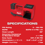 Milwaukee 2848-20 M18 Inflator