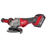 Milwaukee 2882-22 M18 FUEL 4-1/2" / 5" Braking Grinder w/ ONE-KEY Paddle Switch, No Lock
