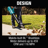 Makita XBU03SM1 Makita XBU03SM1 18V LXTÂ® Lithiumâ€‘Ion Brushless Cordless Blower Kit (4.0Ah)