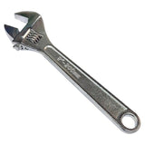 Vulcan Tools Adjustable Wrench, 8 in OAL, Steel, Chrome