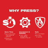 Milwaukee 2922-22 M18 FORCE LOGIC Press Tool w/ ONE-KEY w/ 1/2"-2" CTS Jaws