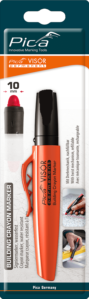 Pica 990/054 VISOR Luminescent Permanent Marker, Orange