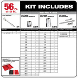 Milwaukee 48-22-9482T 3/8 in. 32 Pc. Ratchet and Socket Set in PACKOUT - Metric Tray