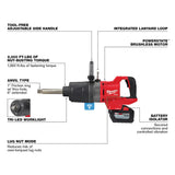 Milwaukee 2869-22HD M18 FUEL 1 in. D-Handle Ext Anvil High Torque Impact Wrench w/ ONE-KEY Kit