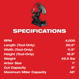 Milwaukee 2990-21HD M18 FUEL 14" Abrasive Chop Saw Kit