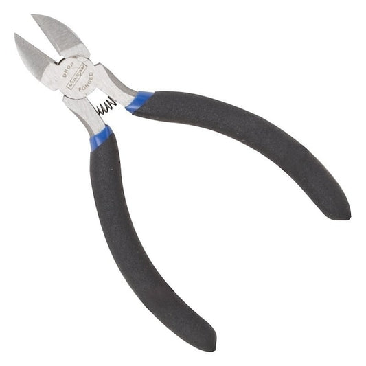 Vulcan Tools Diagonal Cutting Plier, 4.5 in OAL, 0.4 mm Cutting Capacity, 0.25 in Jaw Opening, Black/Blue Handle