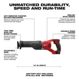 Milwaukee 2621-20 M18 SAWZALL Reciprocating Saw