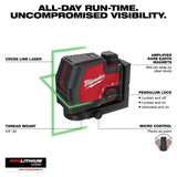 Milwaukee 3521-21 USB Rechargeable Green Cross Line Laser