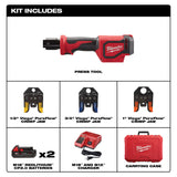 Milwaukee 2674-22P M18 Short Throw Press Tool Kit w/ Viega PureFlow Jaws