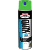 Krylon Quik-Mark A03630004 Fluorescent Caution Green Water-Based Inverted Marking Paint