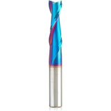 Amana Tool Spektra Extreme Tool Life Coated Solid Carbide Spiral Plunge Router Bit, 46320-K, 3/8 Dia x 1-1/4 CH x 3/8 Shank 3 Inch Long Up-Cut