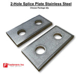 2-Hole Stainless Steel Splice Plate for Unistrut Channel P1065 PT-103-312SS