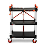 Crescent Tools SITERUNNER 3 Shelf Folding Jobsite Cart