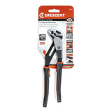 Crescent Tools RTZ28CG 8" Z2 K9 Straight Jaw Dual Material Tongue and Groove Pliers