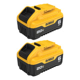 DeWalt DCB206-2 20V MAX Li-Ion XR 6.0 AH Battery 2 Pack